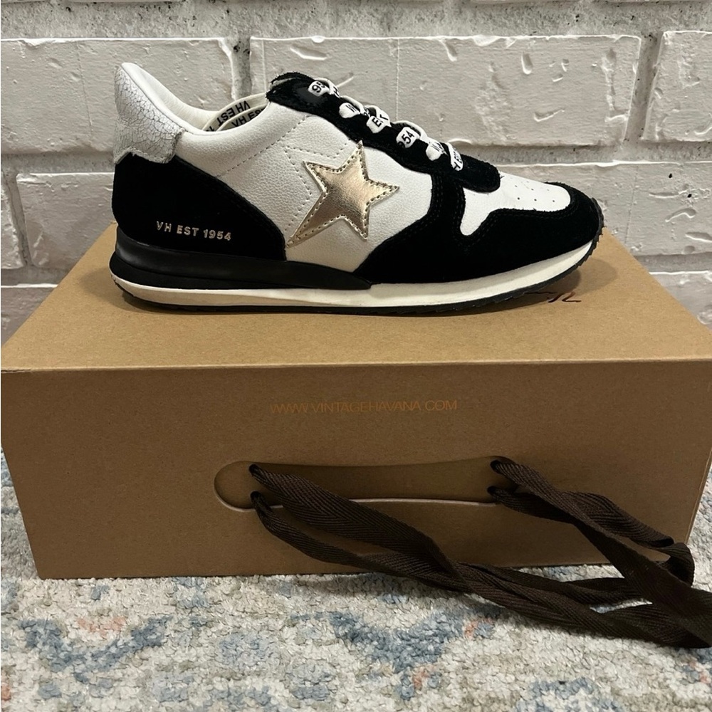 Vintage Havana Black + Gold Rock Sneakers